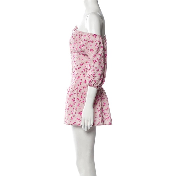 Majorelle Shift Dress Pink Flowers - Picture 2 of 3